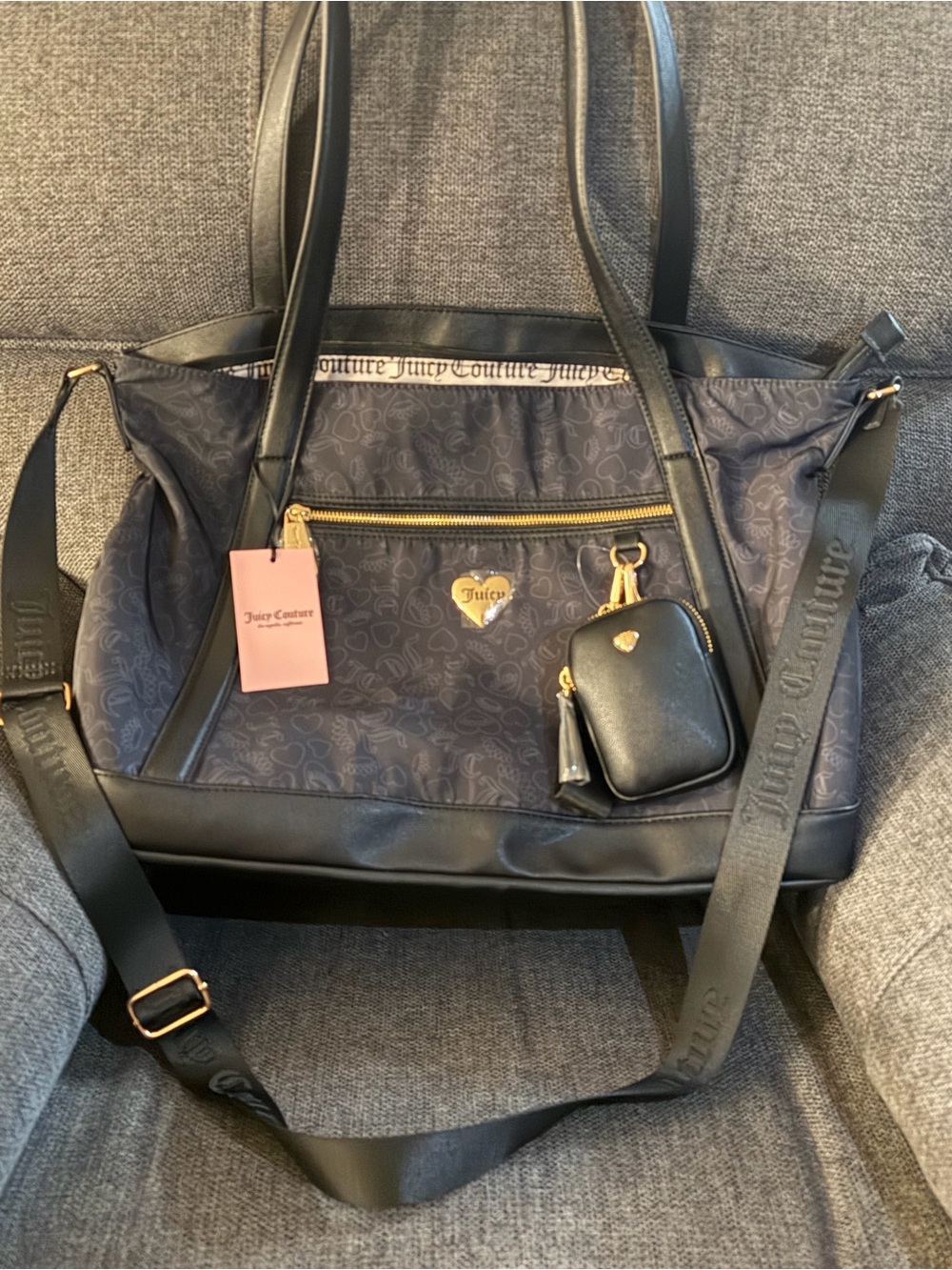 Juicy Couture black Tote Bag 🆕 NWT